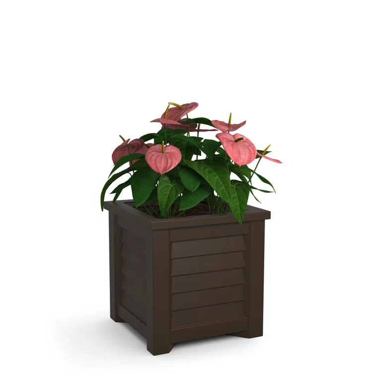 Mayne Inc. Lakeland Square Resin Planter with Water Reservoir