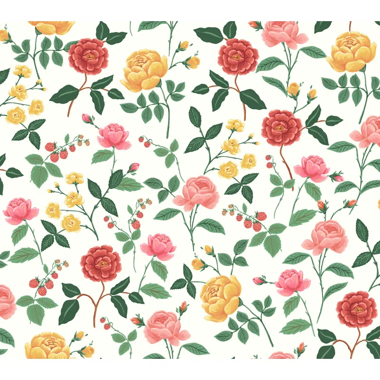 Rifle Paper Co. Roses Wallpaper