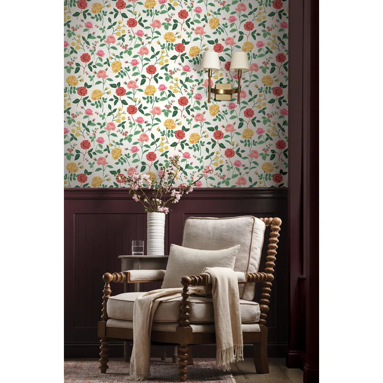 Rifle Paper Co. Roses Wallpaper