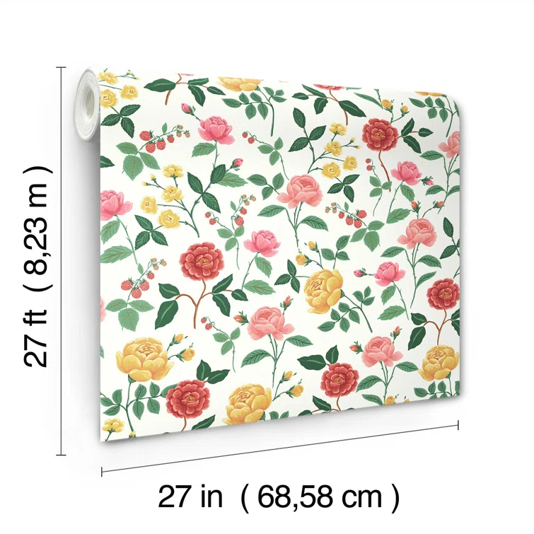 Rifle Paper Co. Roses Wallpaper