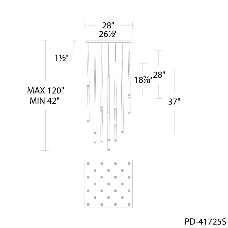 Cascade - Light LED Cluster Pendant