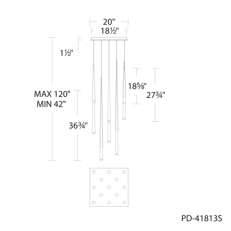 Cascade - Light LED Cluster Pendant