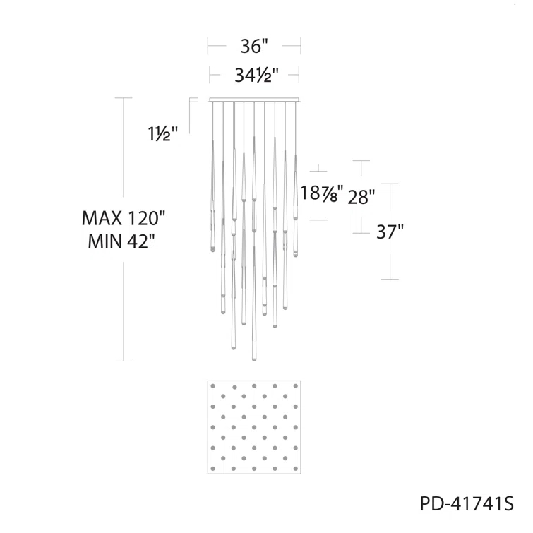 Cascade - Light LED Cluster Pendant