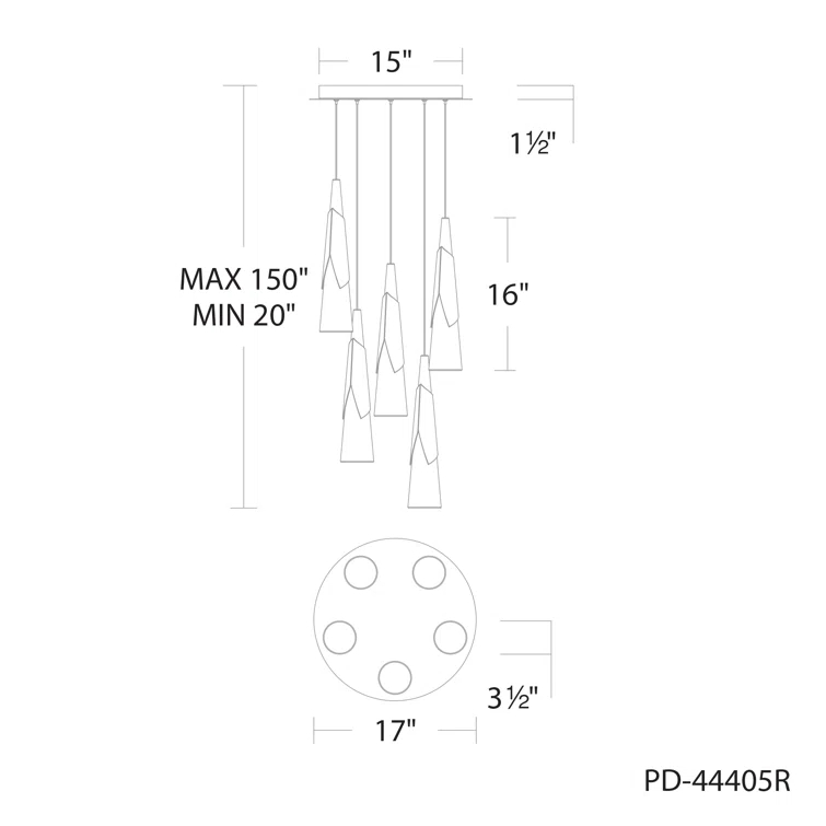 Kilt - Light LED Cluster Pendant