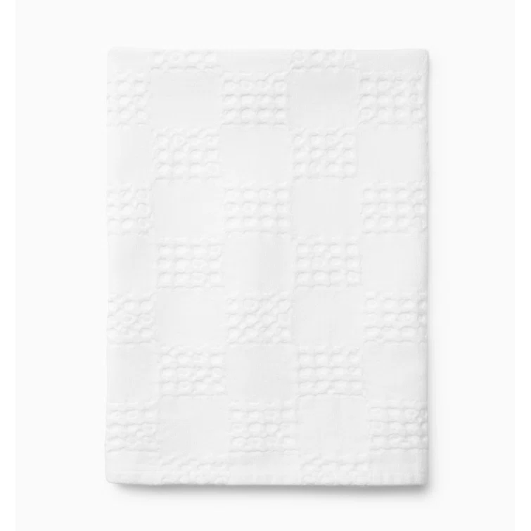 White Cotton Waffle Weave Kitchen Towel Set