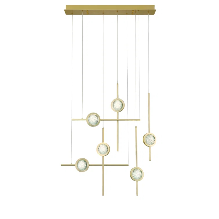 Barletta 6 - Light Dimmable LED Linear Chandelier