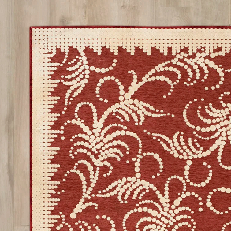 Fountain Swirl Martha Stewart Performance Floral Rug