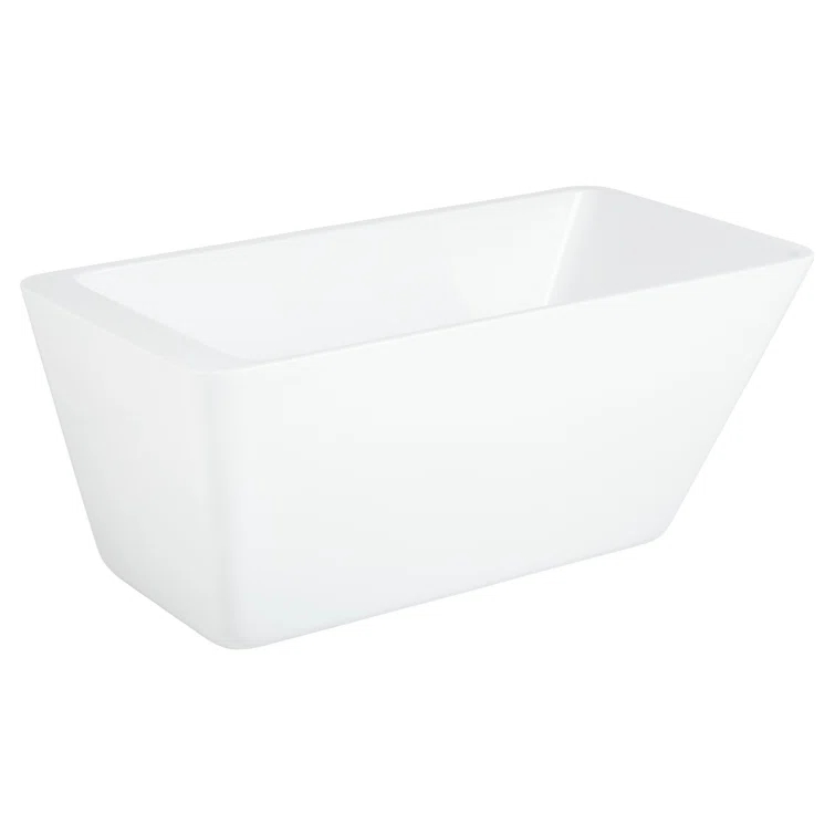 Jaidyn 55" Freestanding Soaking Acrylic Bathtub