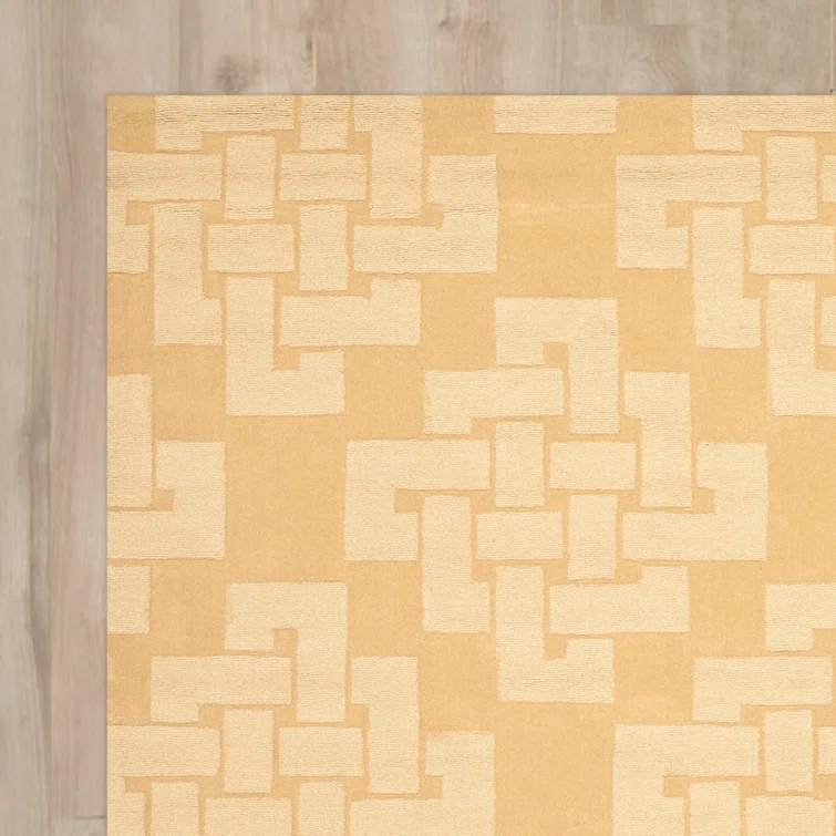 Martha Stewart Hand Tufted Wool Pile Geometric Rug