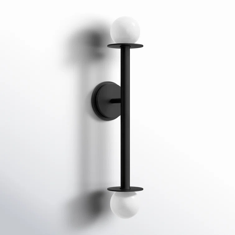 Nodes Double Sconce by Kelly Wearstler - Black
