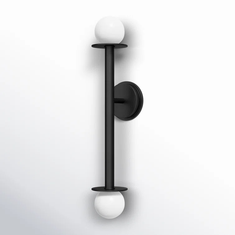 Nodes Double Sconce by Kelly Wearstler - Black