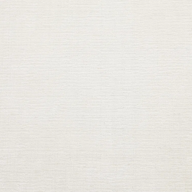 Handmade White Rectangular Wool and Cotton 9' x 12' Area Rug