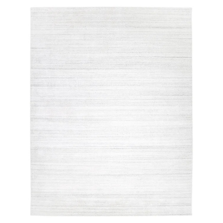 Harbor Hand Loomed Wool/Viscose/Cotton Area Rug in Ivory