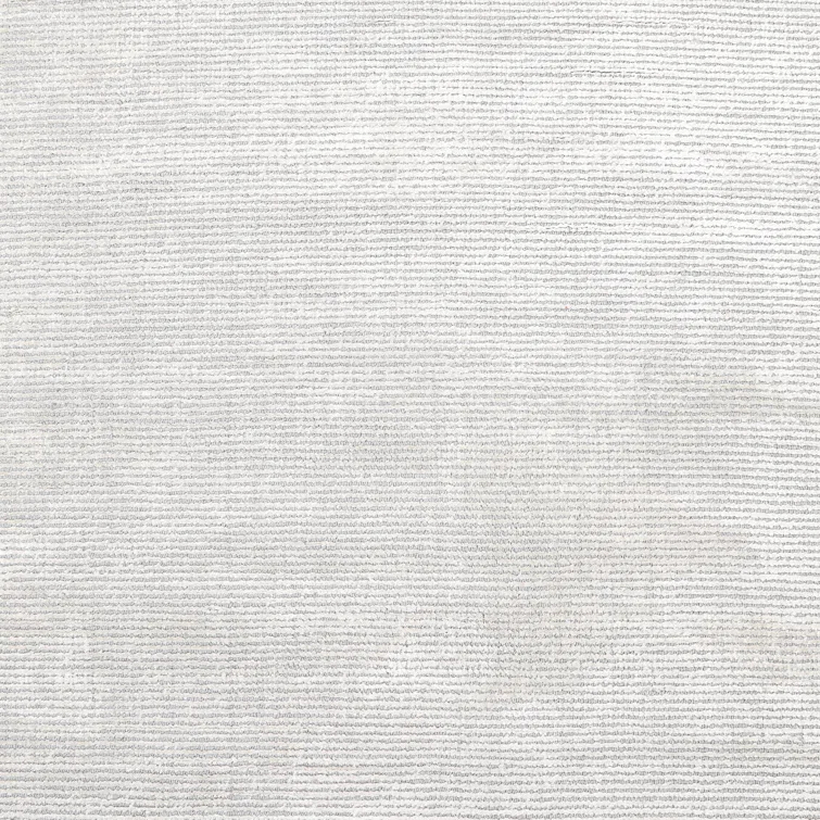 Gray Hand-Knotted Wool and Viscose Area Rug 8' x 10'