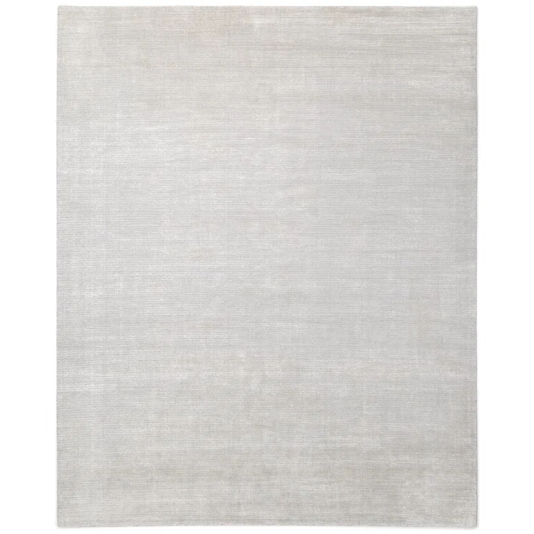 Cordi 9' x 12' Gray Hand-Knotted Wool Viscose Cotton Rug