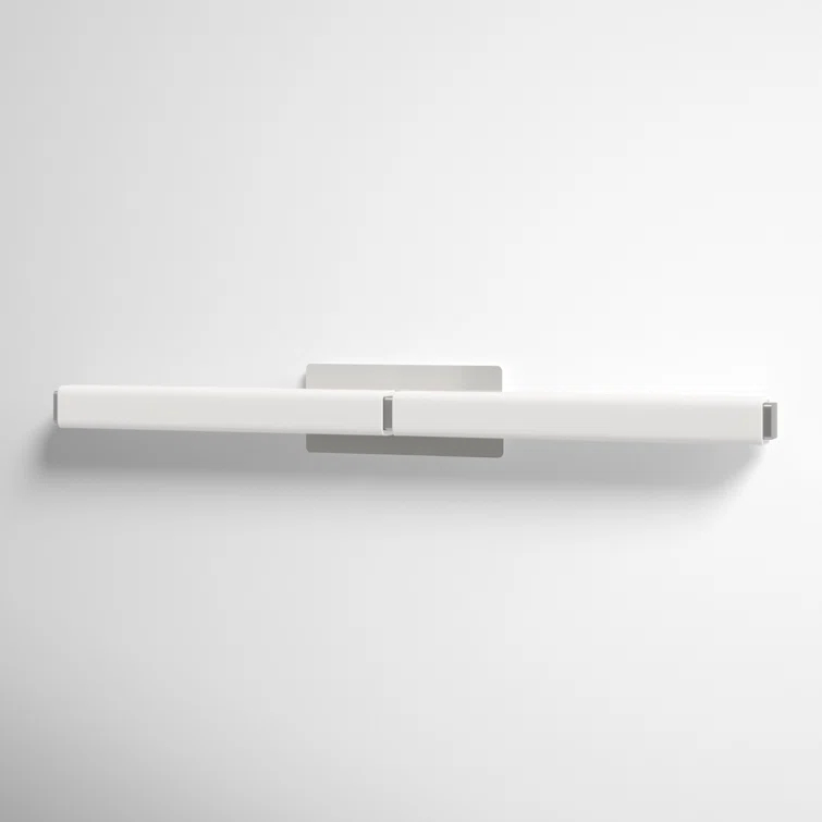 Vogue Brushed Nickel 17" LED Vanity Light with Opal Glass