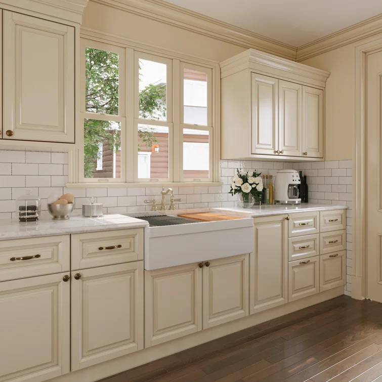 33" L X 20" W White Fireclay Double Bowl Workstation Farmhouse Kitchen Sink with Cutting Board And Dish-Drying Rack