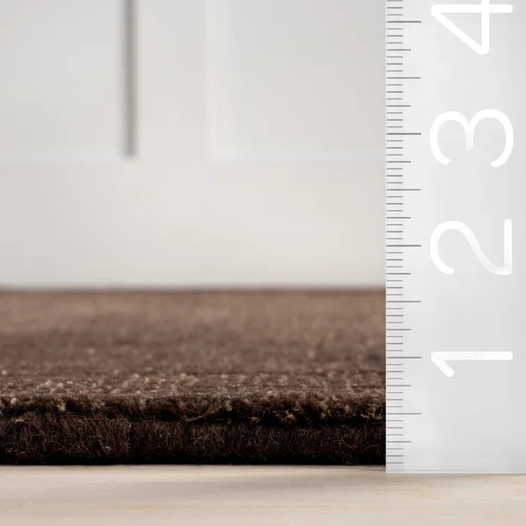 Milchan High Low Wool Blend Area Rug