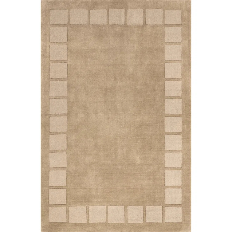 Milchan High Low Wool Blend Area Rug