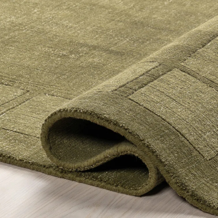 Milchan High Low Wool Blend Area Rug