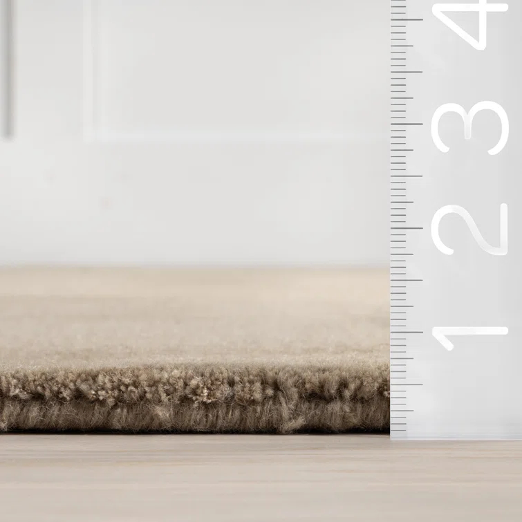 Milchan High Low Wool Blend Area Rug