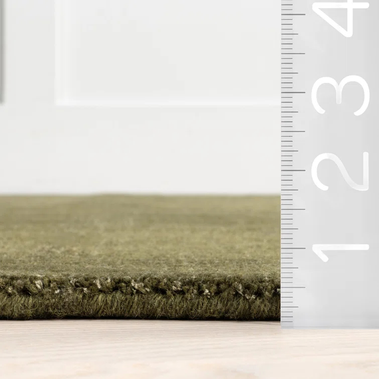 Milchan High Low Wool Blend Area Rug
