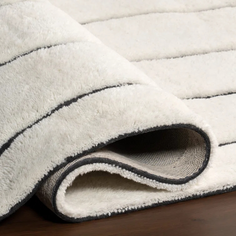 Abstract New Zealand Wool Area Rug