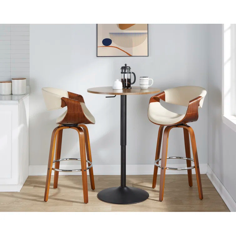 Lariah Swivel Upholstered Counter Stool