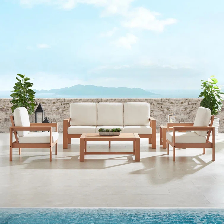 Madrid 5 - Person Outdoor Seating Group with Cushions