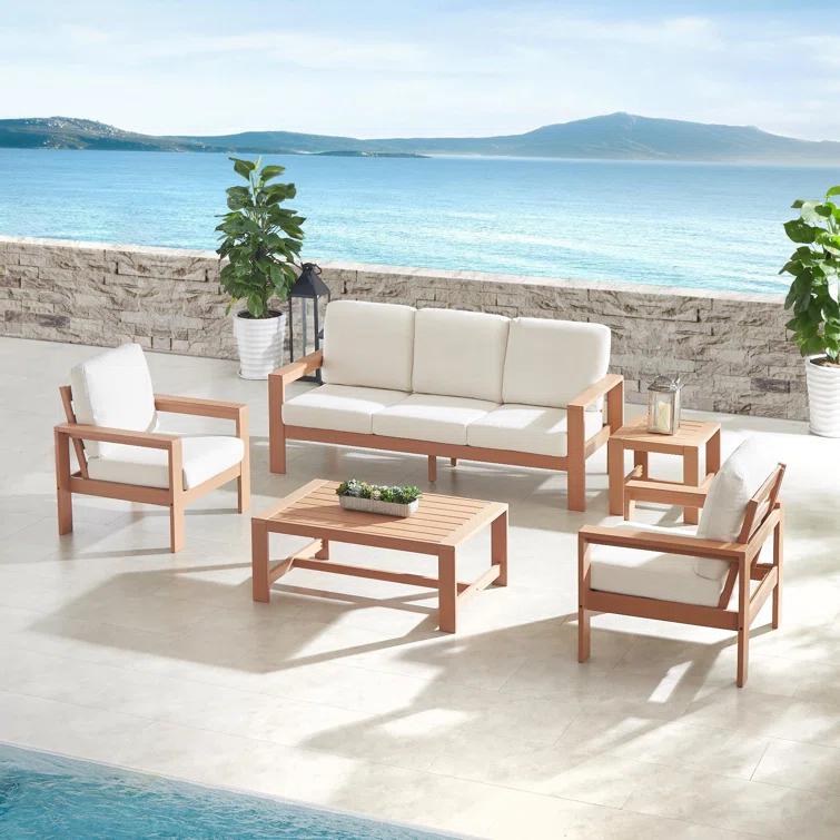 Madrid 5 - Person Outdoor Seating Group with Cushions