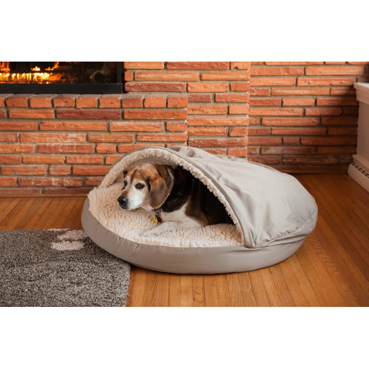 Snoozer Cozy Cave Hooded Dog Bed Poly/Cotton