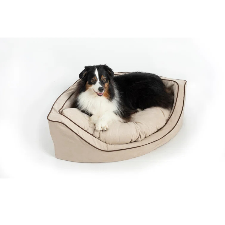 Snoozer Corner Microsuede Bolster Dog Bed