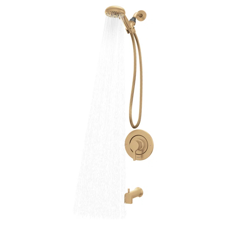Beric Tub & Shower Faucet with Handheld Showerhead, Valve Included