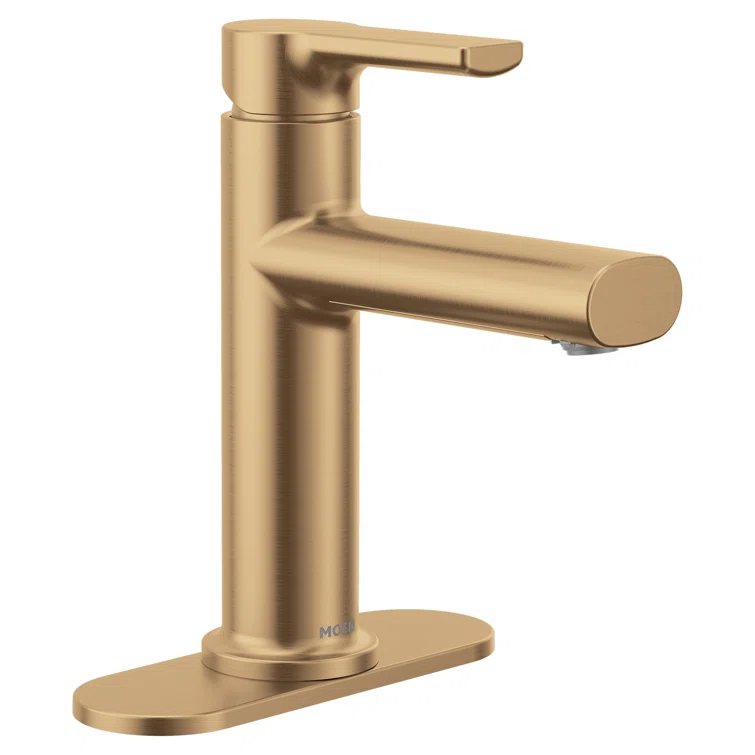 Moen Moen Meena Single Hole Bathroom Faucet with Drain Assembly 84794BZG