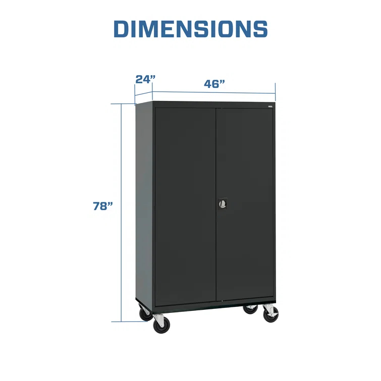Transport 46'' Wide 5 - Shelf Storage Cabinet