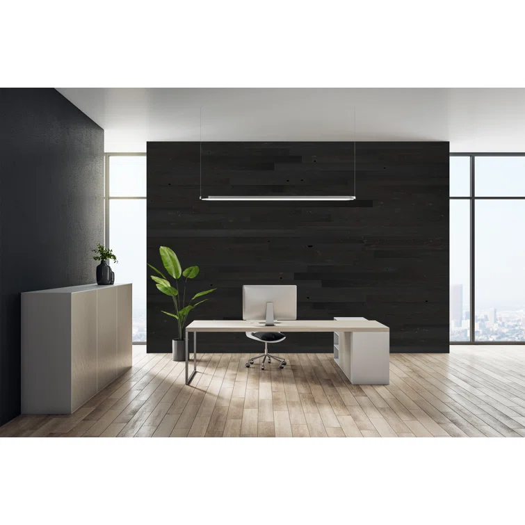 Timberchic River Reclaimed Wooden Wall planks - Simple Peel & Stick Wall Covering Application for DIY Accent Wall & Home Improvement - Modern, Premium Wall Paneling