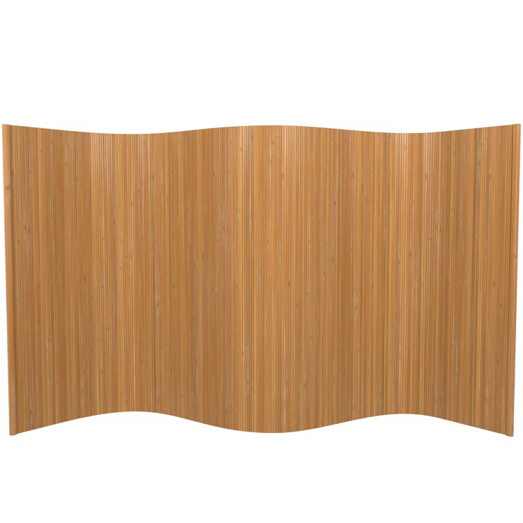 4 ft. Short Bamboo Wave Screen - Natural