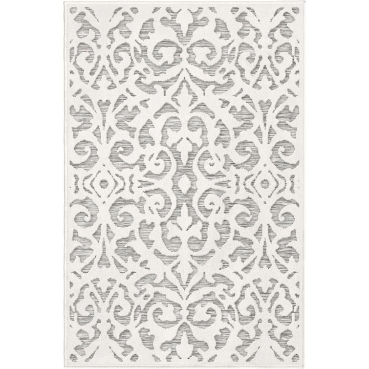 My Texas House Ladybird Natural Gray High Low Indoor Outdoor Rug