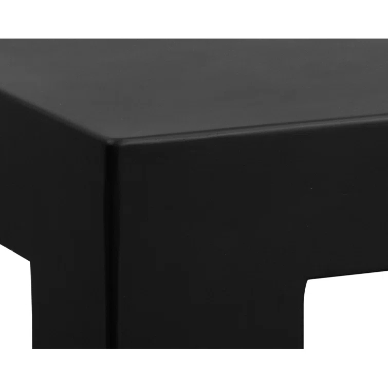 Renley Black Square Marble Outdoor Coffee Table