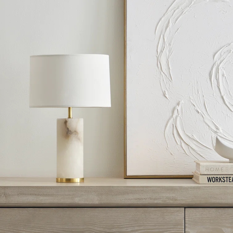 16" Clear Crystal and Polished Nickel Cordless LED Table Lamp
