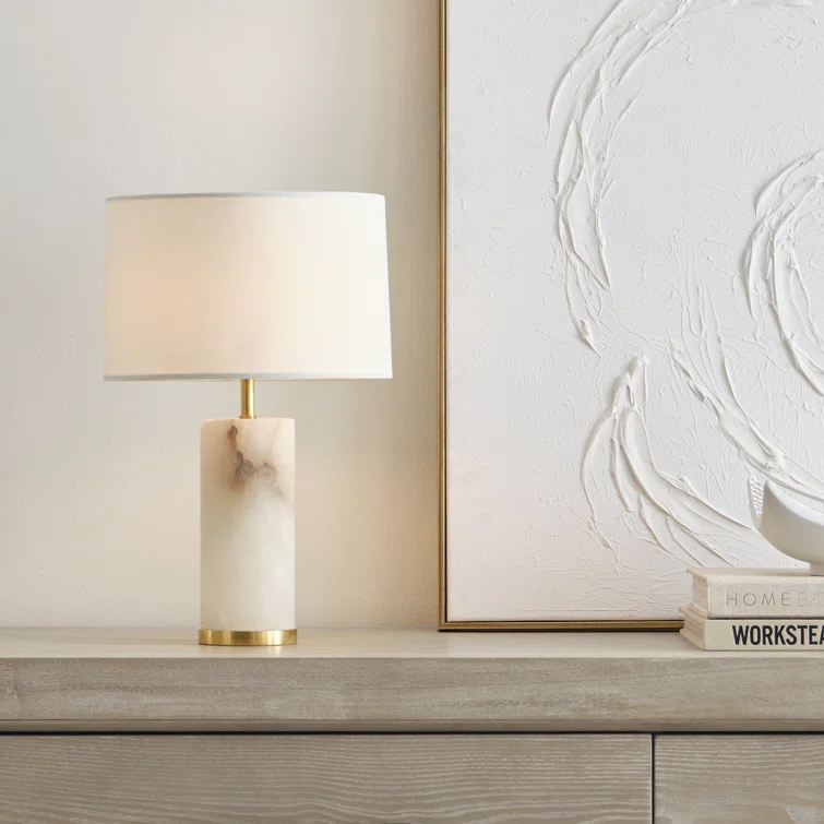 16" Clear Crystal and Polished Nickel Cordless LED Table Lamp