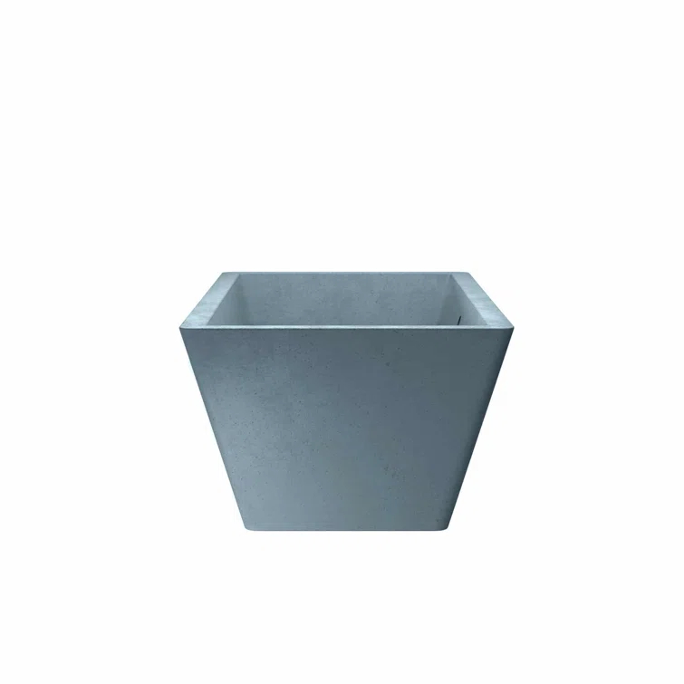 NativeStone 66" x 34" Freestanding Soaking Cement Bathtub