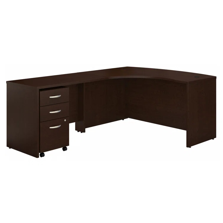 Series C L Shaped Desk with Mobile File Cabinet