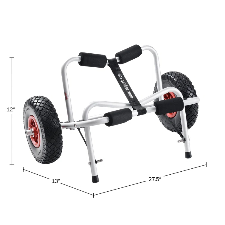 Rad Sportz Kayak Trolley Cart - 140lb Capacity for Transporting Kayak,SUP and Paddleboard or Canoe