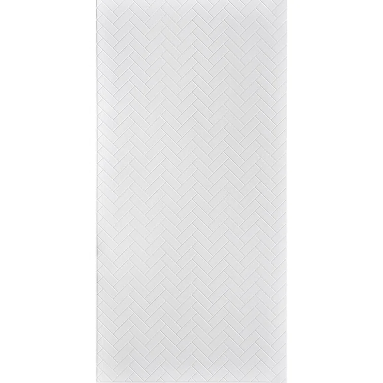 Herringbone MirroFlex 4ft. x 8ft. Glue Up PVC 3D Wall Panels 96 sq.ft.