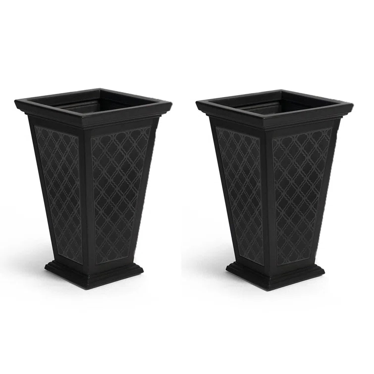 FCMP Outdoor  2 - Piece Self-Watering Plastic Pot Planter Set & Reviews | Wayfair