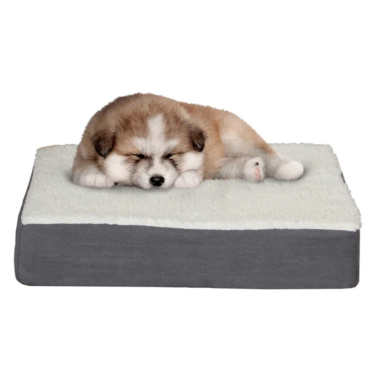 PETMAKER Orthopedic Dog Bed - Memory Foam Crate Mat with Machine Washable Cover