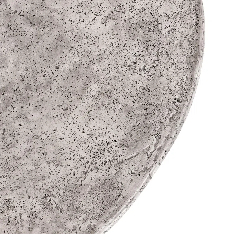 Debbie 51" Light Grey Concrete Pedestal Dining Table