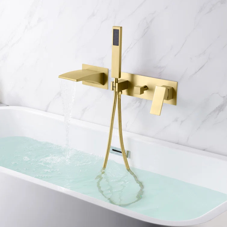 sumerain S2121BGW 1 Handle Bathroom Waterfall Faucet with Diverter