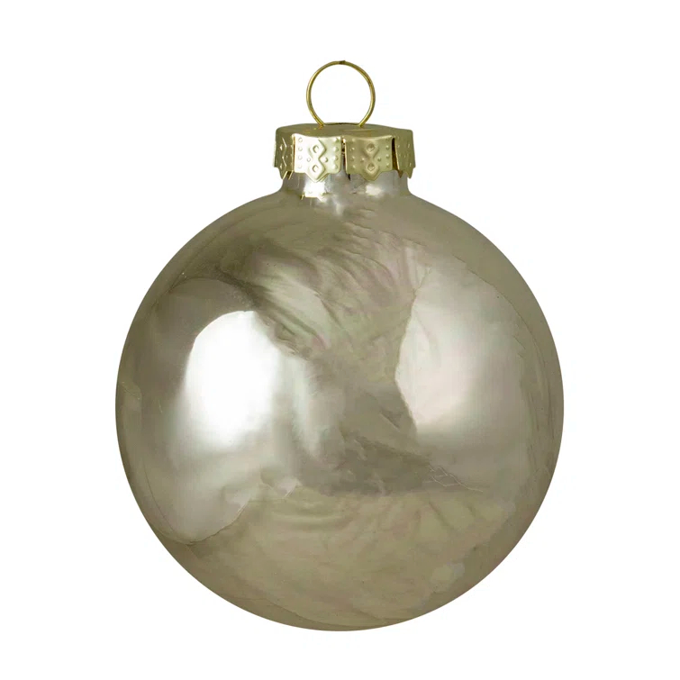 Glass Christmas Ball Ornament (Set of 9)